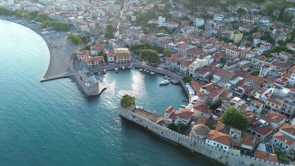 aerial view of the port of Nafpaktos