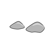 river stone vector element