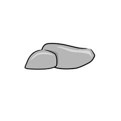 river stone vector element