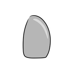 river stone vector element