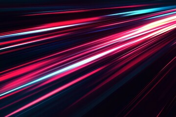 Abstract background with colorful light streaks on a black background