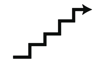 Fototapeta premium Black arrow graph chart moving up png file type. graph arrow.