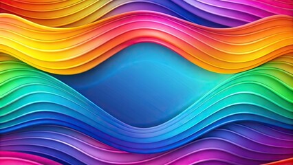 Obraz premium Colorful abstract background with wavy gradient shapes viewed from above
