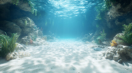 underwater world in the sea