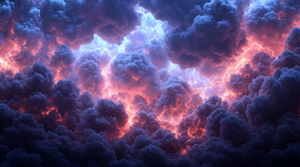 Fototapeta premium Flashes in the sky