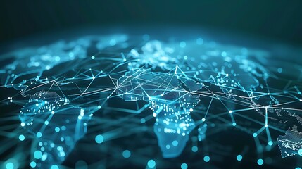 Obraz premium High Speed Global Network Paths, Business Theme, Background, Global Network, High Speed