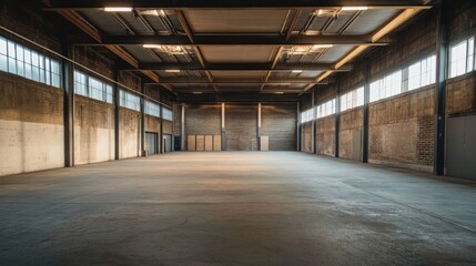 Empty Warehouse Interior