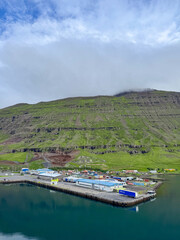 Seyðisfjörður town landscape, Iceland