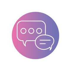 Message Chat vector icons stock illustration