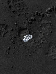 &Uacute;lfseyjarsandur, Black Beach Near Dj&uacute;pivogur in Iceland