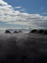 Úlfseyjarsandur, Black Beach Near Djúpivogur in Iceland