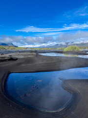 &Uacute;lfseyjarsandur, Black Beach Near Dj&uacute;pivogur in Iceland