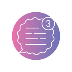 Speech Bubble vector icons stock illustration