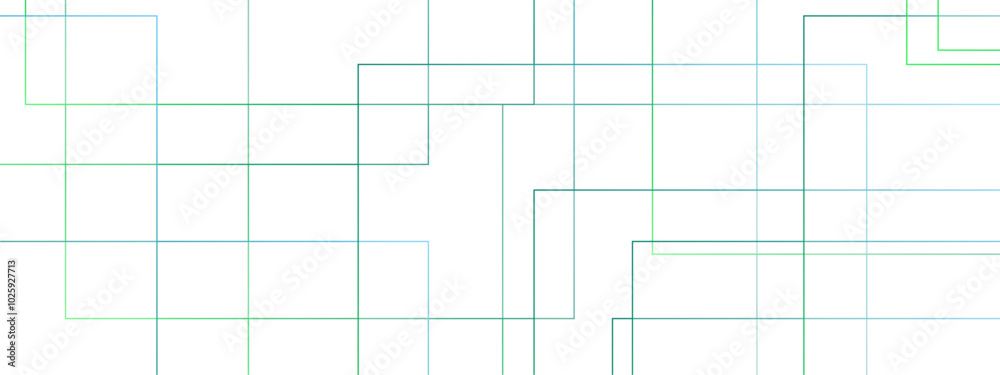 Aufkleber Abstract colorful geometric pattern with squares, random lines, and triangle shapes in the background design. Geometric seamless lines with blue transparent material and square shapes.