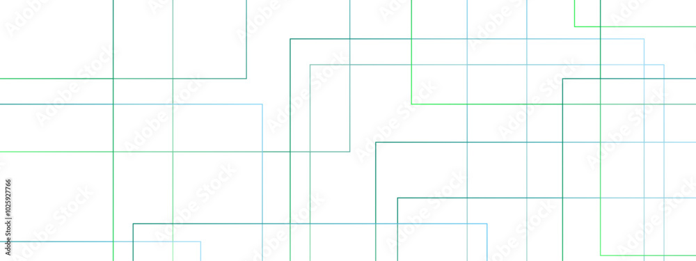Aufkleber Abstract colorful geometric pattern with squares, random lines, and triangle shapes in the background design. Geometric seamless lines with blue transparent material and square shapes.