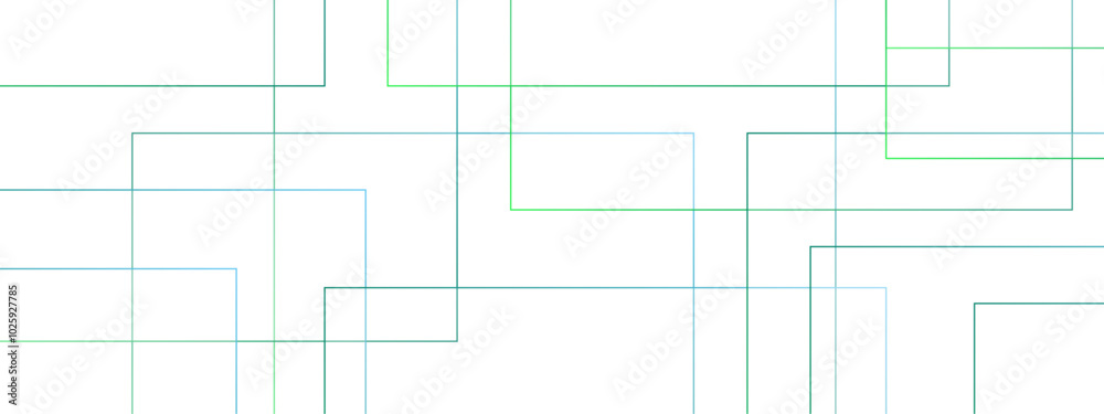 Aufkleber Abstract colorful geometric pattern with squares, random lines, and triangle shapes in the background design. Geometric seamless lines with blue transparent material and square shapes.