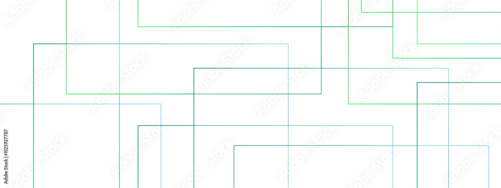 Aufkleber Abstract colorful geometric pattern with squares, random lines, and triangle shapes in the background design. Geometric seamless lines with blue transparent material and square shapes.