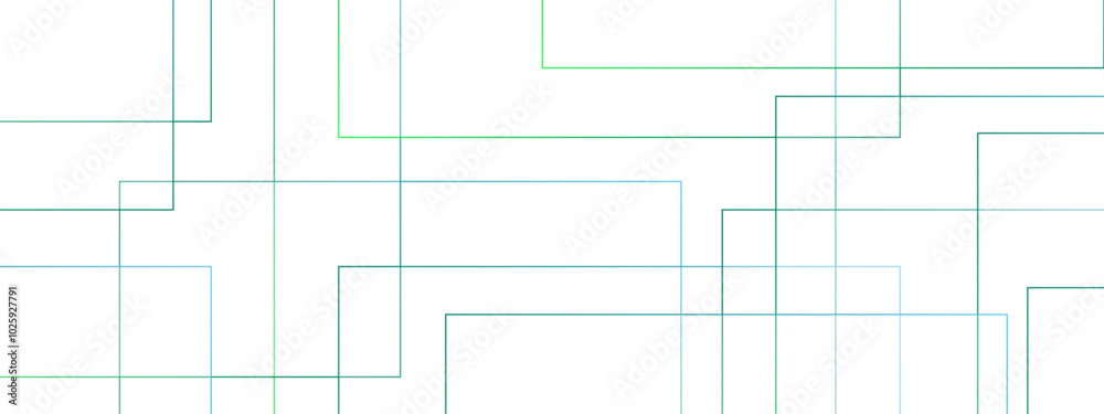 Aufkleber Abstract colorful geometric pattern with squares, random lines, and triangle shapes in the background design. Geometric seamless lines with blue transparent material and square shapes.
