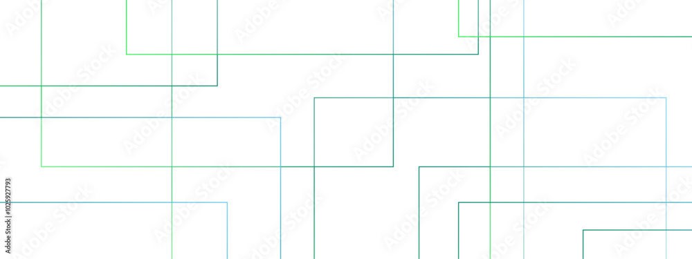 Aufkleber Abstract colorful geometric pattern with squares, random lines, and triangle shapes in the background design. Geometric seamless lines with blue transparent material and square shapes.