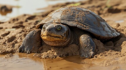 Obraz premium Turtle in the Sand