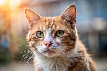 Fototapeta premium Cat Skin Problems: Common Conditions and Treatments for Healthy Fur