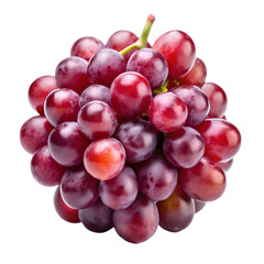 Fototapeta premium red grape isolated on transparent background