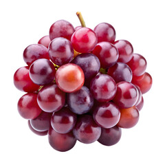 Fototapeta premium red grape isolated on transparent background