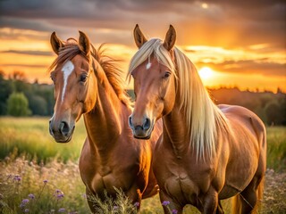 Close-Up of Majestic Horse Breeding for Stunning Product Photography