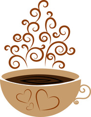 Vintage and creative coffee cup