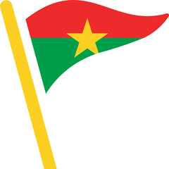 Country flag icon design in different shapes ecstatic 