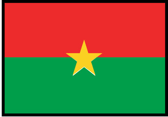 BURKINA FASO Flag rectangle Icon