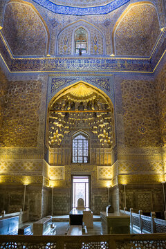 Interior of the Gur Emir Mausoleum in Samarkand