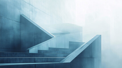 Obraz premium Visually Stunning Desktop Wallpaper Capturing the Essence of Minimalistic Architecture with Simple Shapes, Lines, and Colors to convey the beauty of minimalism.