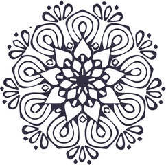 Beautiful flower art and mandala vector design
