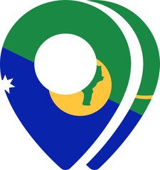 Christmas Island flag on Map Icon