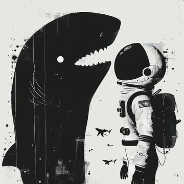 shark kiss austronaut 