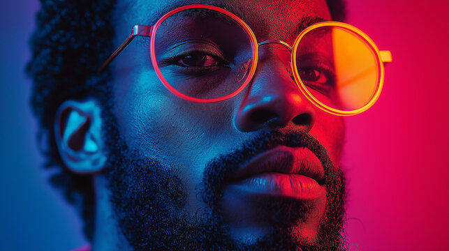 handsome awesome male model with dreadlocks demonstrating his stylish hair. close up portrait - Powered by Adobe