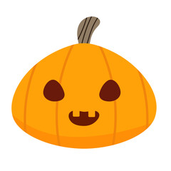 Flat vector pumpkin. Halloween