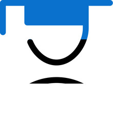 Estonia flag on Male student icon