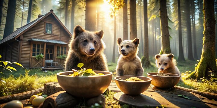 Enchanting Scenes from a Fairytale: Goldilocks and the Three Bears Adventure