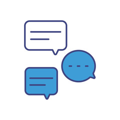 Chat vector icons stock illustration