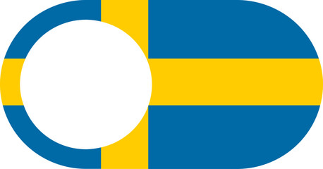 Switch Off Icon of SWEDEN Flag