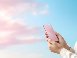 Digital detox concept with a person putting their phone