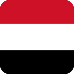 Yemen Flag Square Icon