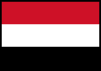 Obraz premium Yemen Flag rectangle Icon