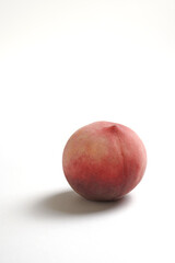 Beautiful peach isolated on white background