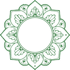 Beautiful flower art and mandala vector design
