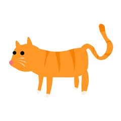 Minimalist Cat Vector Illustration