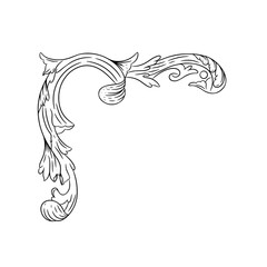 Decorative baroque or scroll illustration
