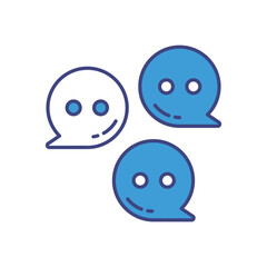 Chat vector icons stock illustration